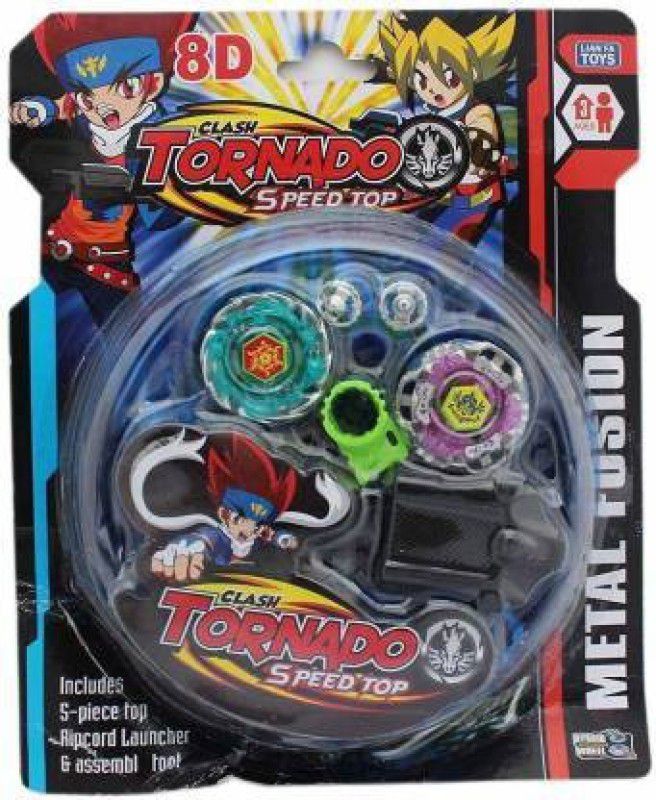 JVTS Beyblade Set With Ripcord Launcher And Assemble multi color (Multicolor)  (Multicolor)