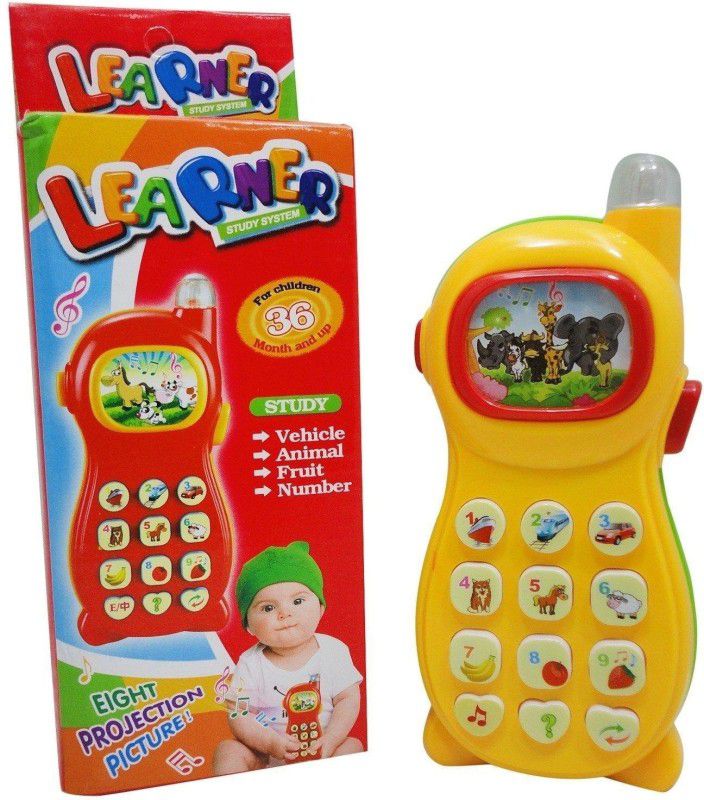 KTRS kid Smart Learner Mobile Phone Toy Toddlers Kids with Image Projection  (Multicolor)