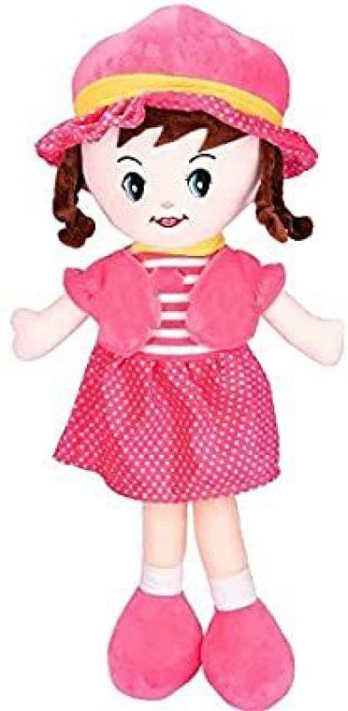 Lovehug soft doll for baby girl High Quality cute premium doll - 40 cm  (Pink)