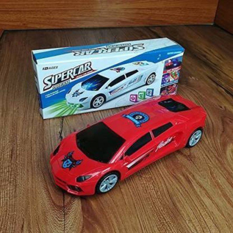 JVTS Sports Racing Car for Kids with Light and Music, Super Car Toy with 360 Degree Rotating & Automatic Door Opening, Sports Car for Boys/Kids/Children  (Multicolor)