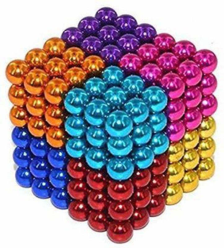 JVTS Colorful neo magnet 5mm ball puzzle cube - 216pcs  (216 Pieces)