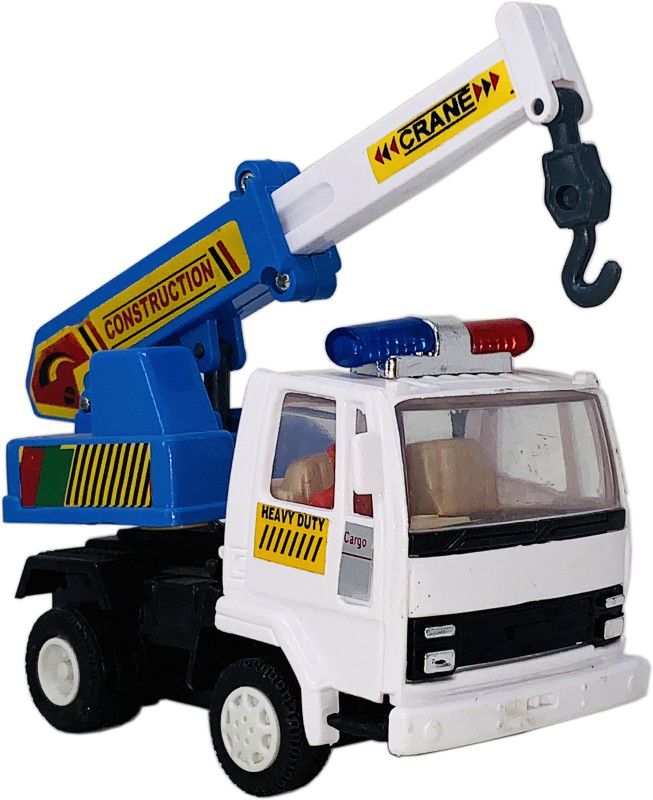 Toyify Push Back & Go ABS Plastic made movable Action Crane Toy  (Multicolor, Pack of: 1)
