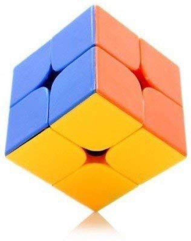 JVTS Speed cube 2x2 high speed sticker less magic cube. (1 Pieces)  (1 Pieces)
