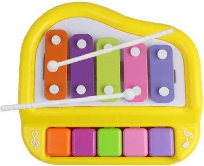 JVTS Musical Xylophone and Mini Piano, Non Toxic, Non-battery  (Multicolor)
