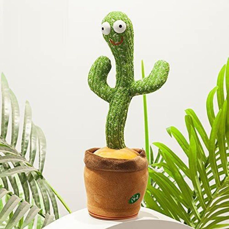 JVTS Baby Toys,Dancing Plush Cactus Music Toy,Baby Early Education Toys,Electric Cactus Plush Toy for Boys Girls Desk Decoration,Children's Day Gift  (Multicolor)