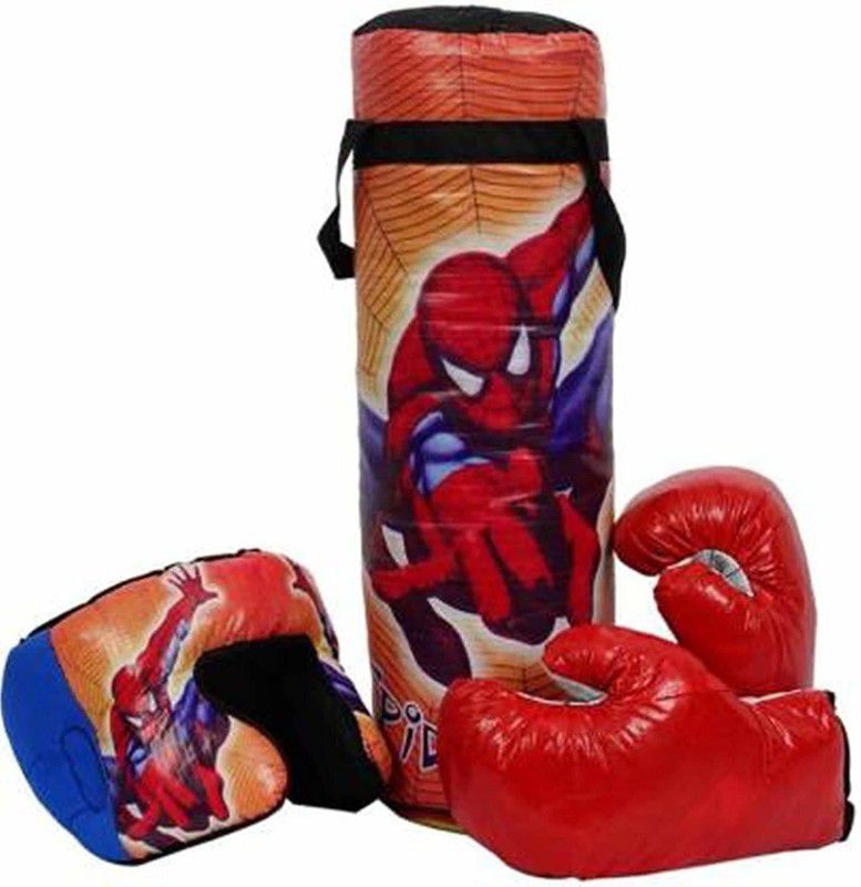 JVTS BOXING PUNCHING BAG KIT FOR KIDS (COLOR MAY VARY)- SPIDER MAN Boxing Boxing Boxing