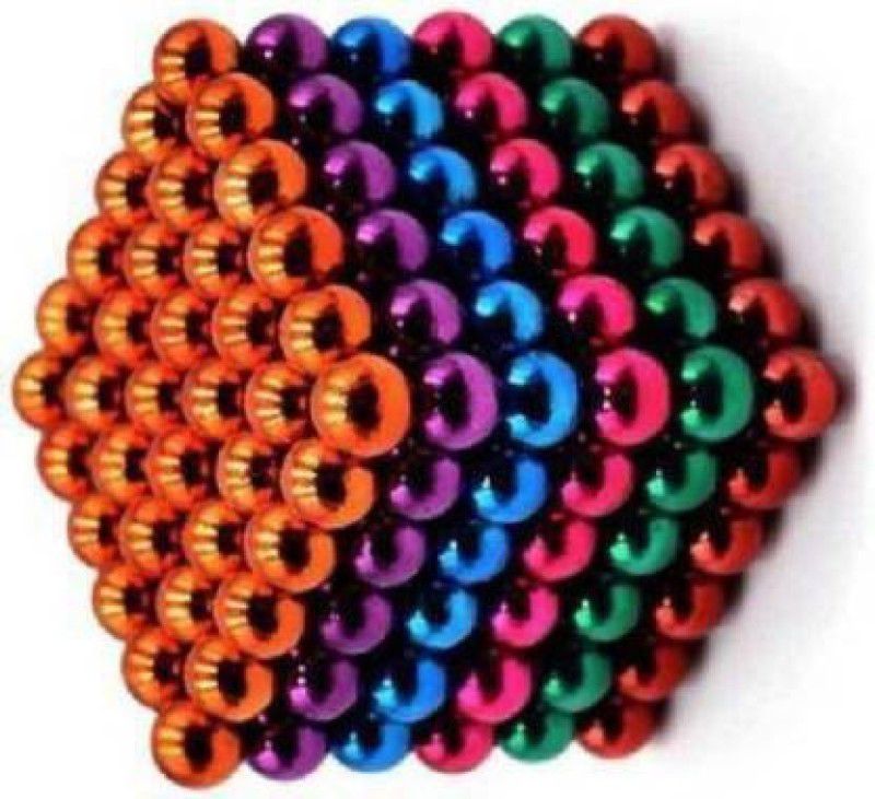 JVTS Multicolor Magnetic Ball for Stress Relief Cube Toy A49 GLOBAL Multipurpose Office Magnets  (216 Pieces)