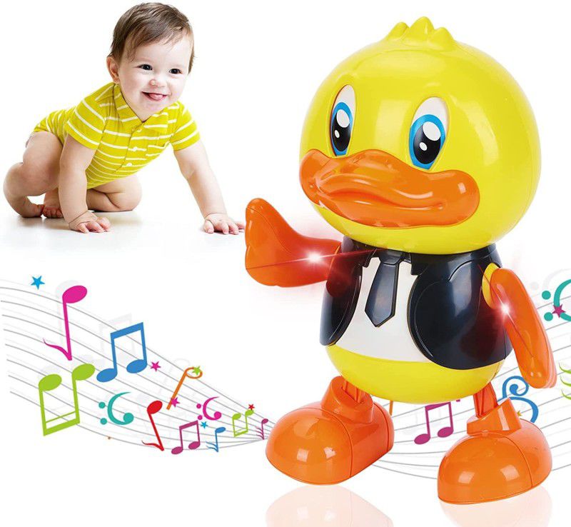 Smartcraft Walking Sensory Educational Tummy Time Duck Musical Toy  (Multicolor)