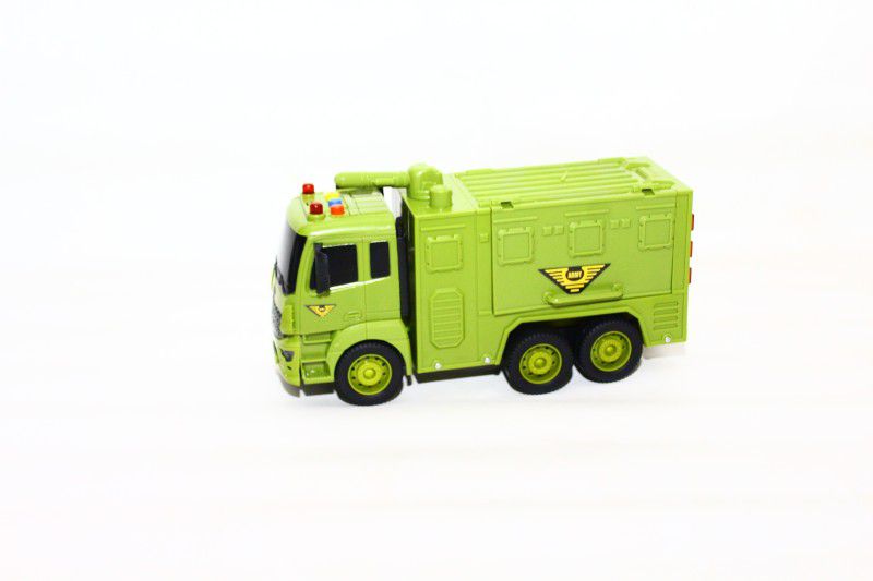 Globular Army Squad Truck Carrier Vehicle Push & Go Model with Lights and Sounds  (green, Pack of: 1)