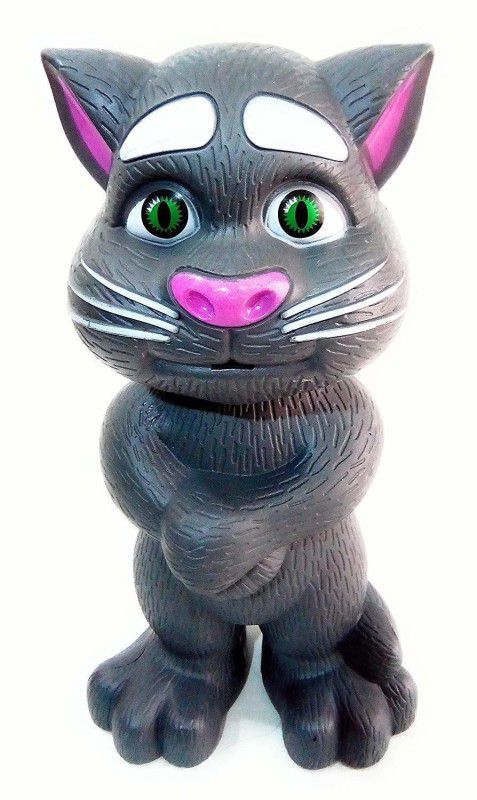 RAGVEE Touching Talking Tom Cat with Voice Recording, Talk Back Toy for Kids  (Multicolor)