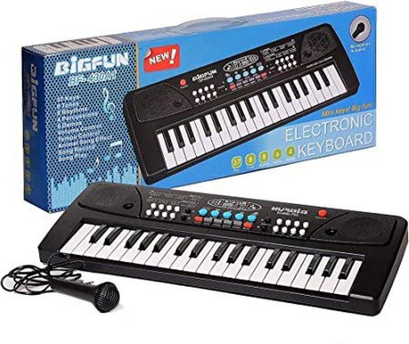TAZURBA BIGFUN 37 Key Piano Keyboard Toy with Recording and Mic and Mobile Charger  (Multicolor)
