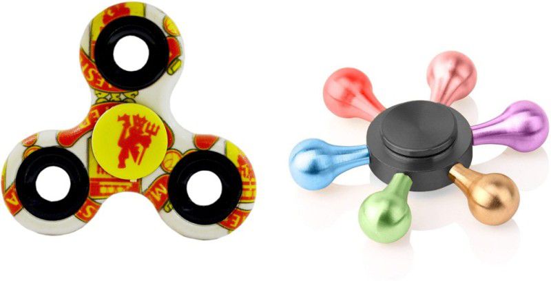 PREMSONS Unique Combo Of Metal and Plastic Fidget Hand Spinner  (Multicolor)