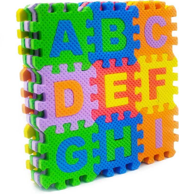 Mastermart 36 Pieces Mini Alphabet & Number Puzzle for Kids, Eva Foam Puzzle for Children's  (36 Pieces)