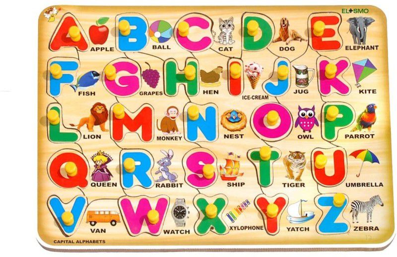 PABAH Capital Alphabets Letters Learning Educational Tray Toy for Kids, Pre-School  (26 Pieces)