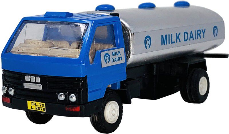 Toyify Pull Back & Go Pastic made Small size DCM Tanker Toy  (Multicolor, Pack of: 1)