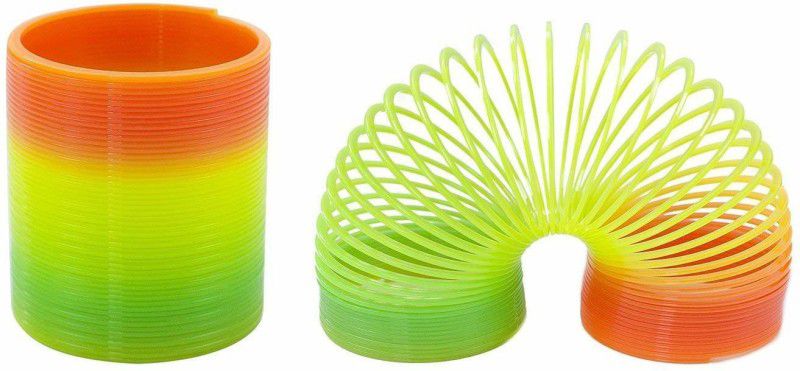 SSJMart Rainbow Magic Plastic Spring Toy (PACK OF 2) SPRING Gag Toy  (Multicolor)