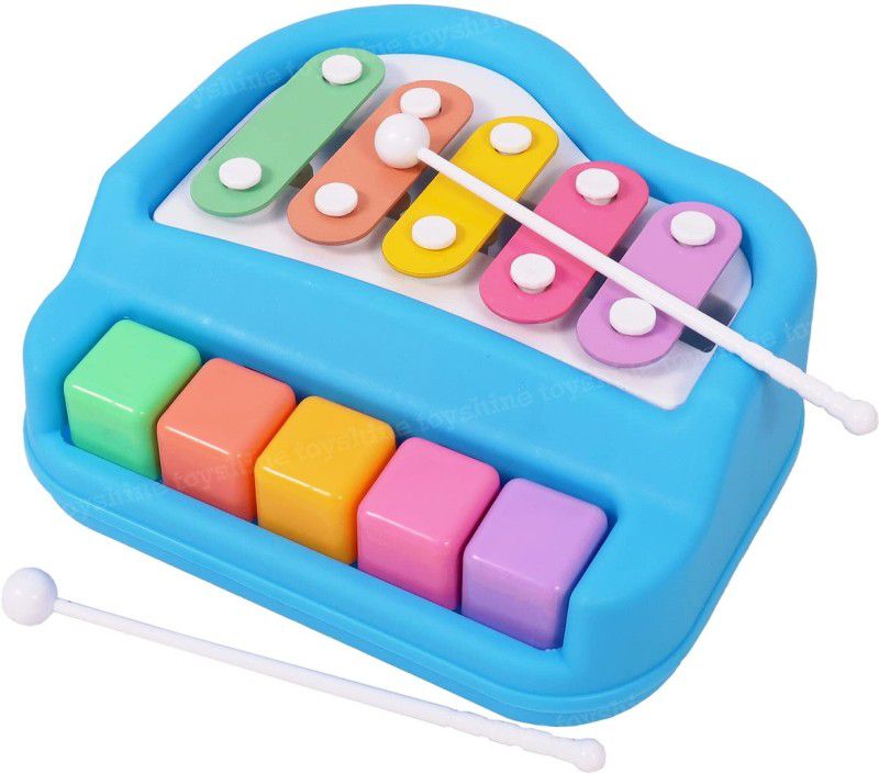 toyboyzone 2 in 1 Baby Piano Xylophone Toy for For Boy Girl Kids Multicolour  (Multicolor)