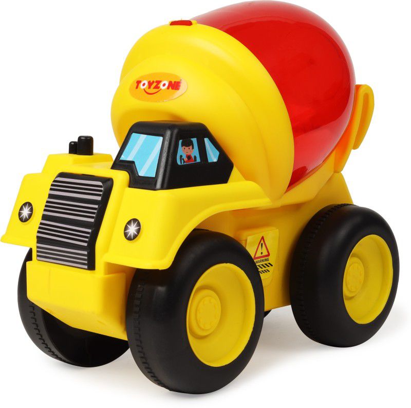 Toyzone Concrete Mixer KING TRUCK  (Yellow, Red, Pack of: 1)