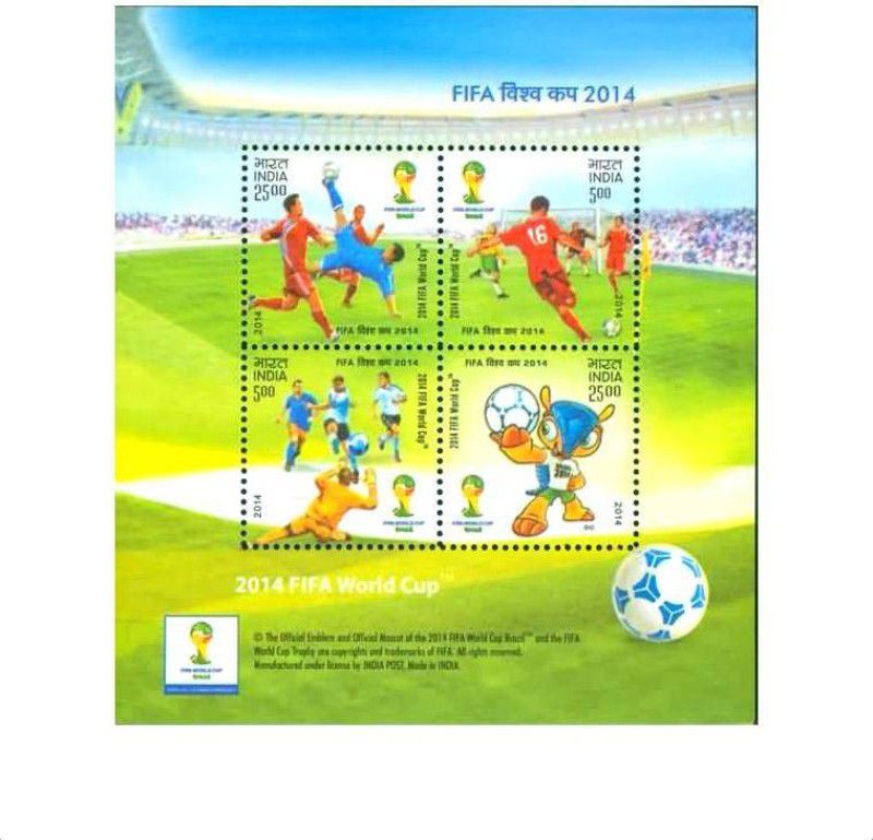Phila Hub 2014-FIFA World Cup-MINIATURE SHEET MNH Stamps  (4 Stamps)