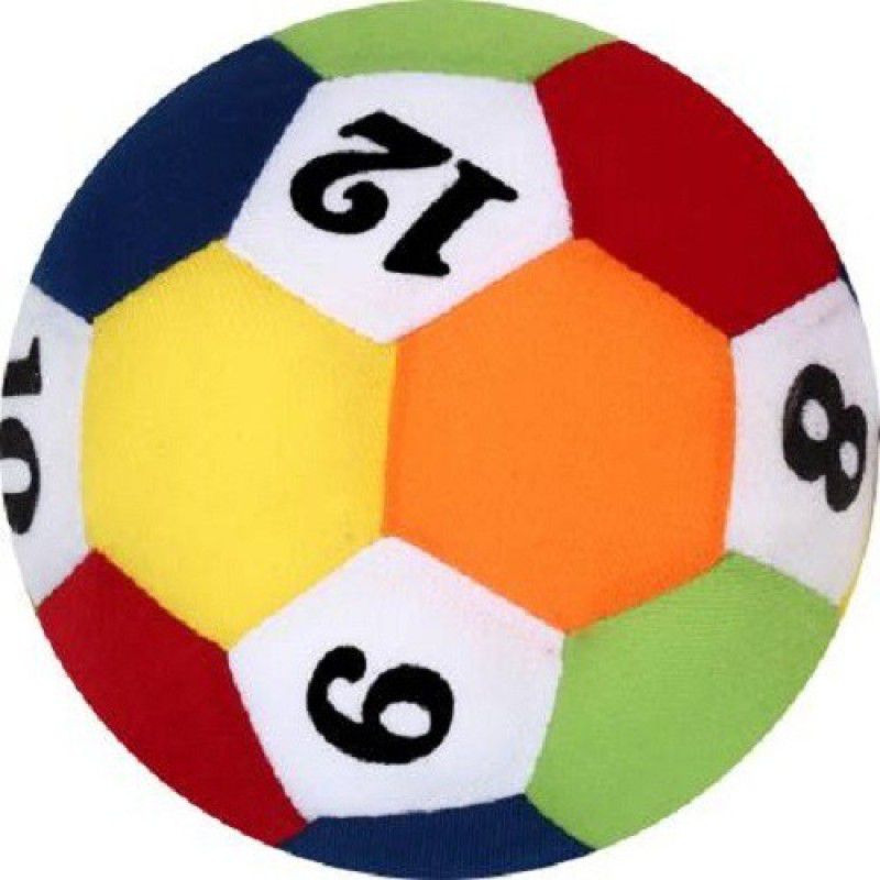 hasyaahub SOFT ALPHABATICAL BALL Soft Football Stuffed Toy Plush Ball Kids Birthday - 24.007 cm  (Multicolor)