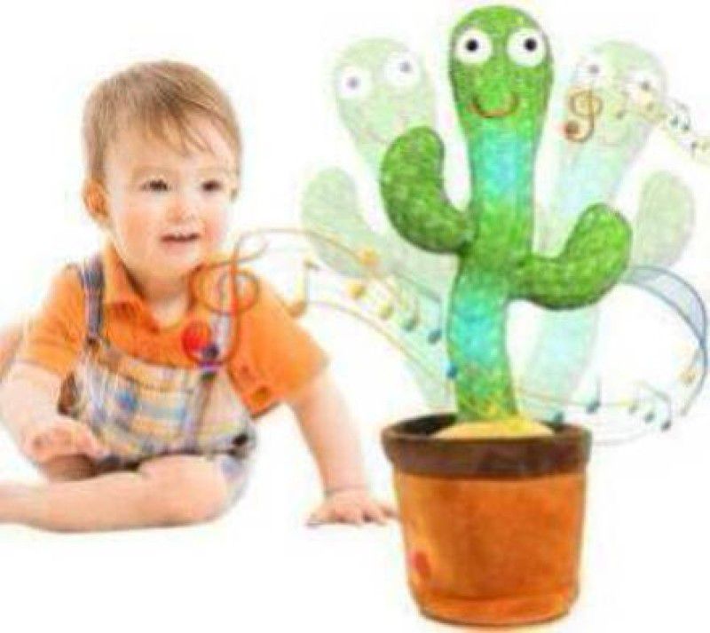 MindsArt New Dancing Cactus Repeats, Latest Talking Dancing Cactus Toy, Repeat+Recording+Dance+Sings, Wriggle Dancing Cactus For Kids Funs And For Enjoyment Repeating Voices Again Multicolor For Kids Both Boy And Girl  (Multicolor)