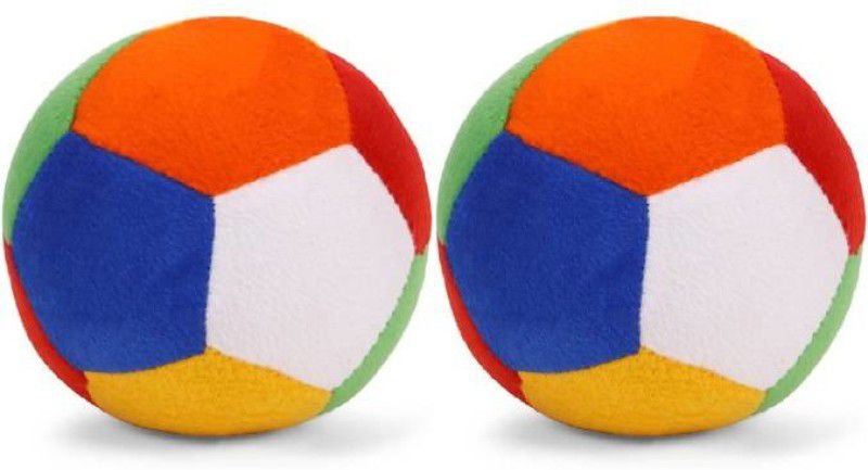 RBB HUB Plush Multicolor Ball stuffed soft toys -20 cm (Multicolor) (Pack of 2) - 20 cm  (Multicolor)