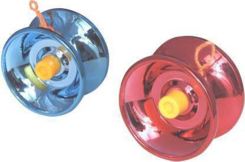 KRISHN COLLECTION High Gloss Metal YoYo Diecast Speed Spinner Toy (2pcs) (Multicolor)  (Multicolor)