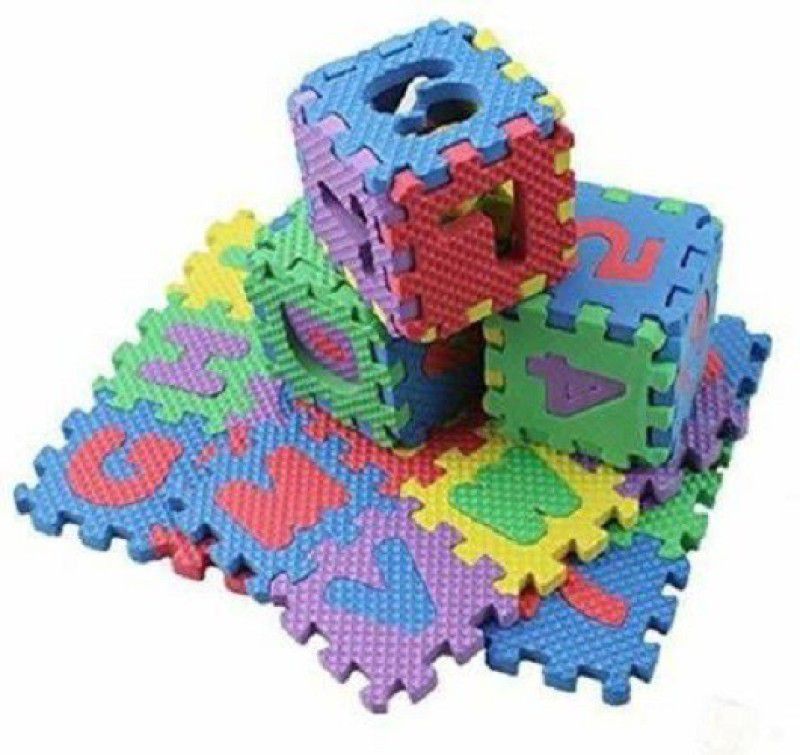 HEZALWOOD Alphabet Puzzle Mat ABC + Flooring mini Mat for Kids  (36 Pieces)