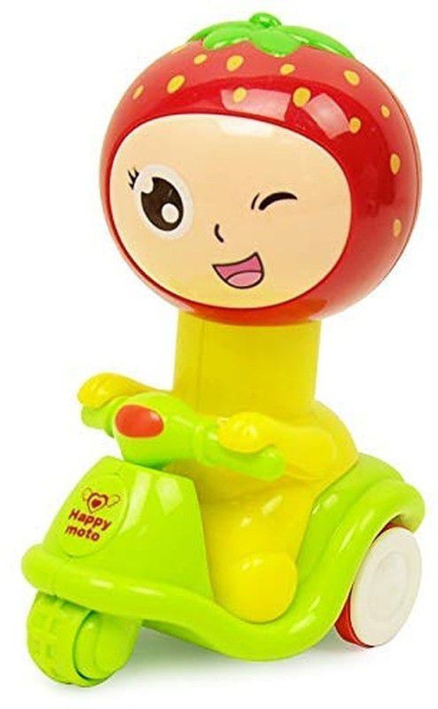 Gedlly moto strawberry scooter kids toy  (Multicolor)