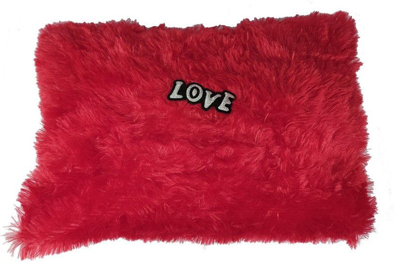 Adhvik (Size:32x22cm) Red Rectangular Pillow Love Cushion Soft Fur Stuffed Toy for Adult & Kids Birthday's, Valentine's Days, Special Occasional Surprise Gifts, Home Room Decoration, Car Decor Showpieces - 22 cm  (Red)