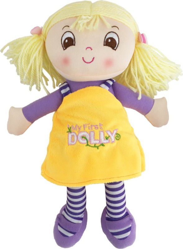 My Baby Excel My First Dolly Plush Yellow Color 30 cm  (Yellow)