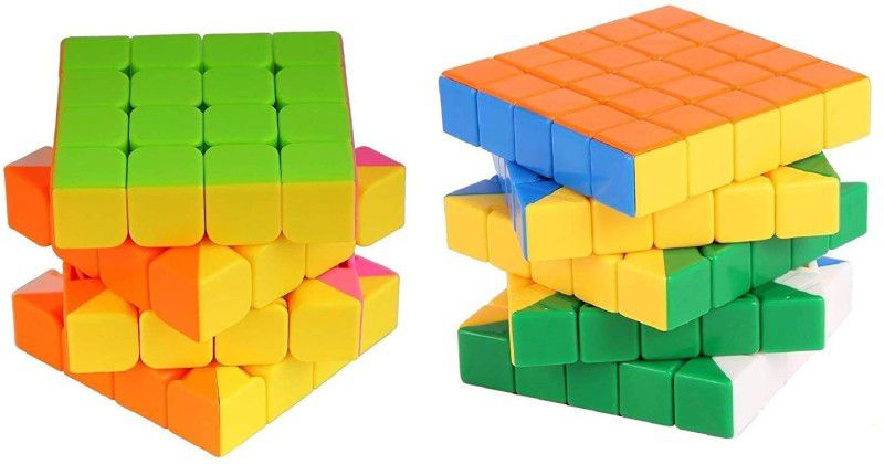 GREST Cube Combos of High Speed 4x4x4 & 5x5x5 High Stability Magic Puzzle Cubes  (2 Pieces)