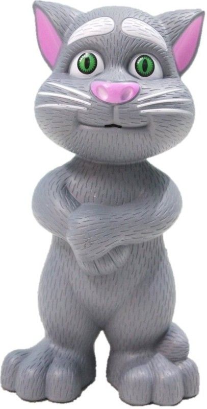 amisha gift gallery Talking Tom Cat Toy for Kids Speaking Repeats What You Say - Best Gift (Grey)  (Grey)