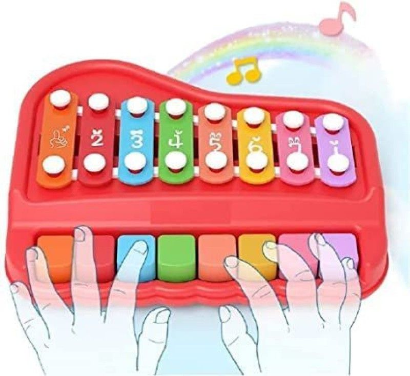 Naughty angels Xylophone for Kids Beautiful Melody Xylophone Piano with Keys Musical Toy  (Red)