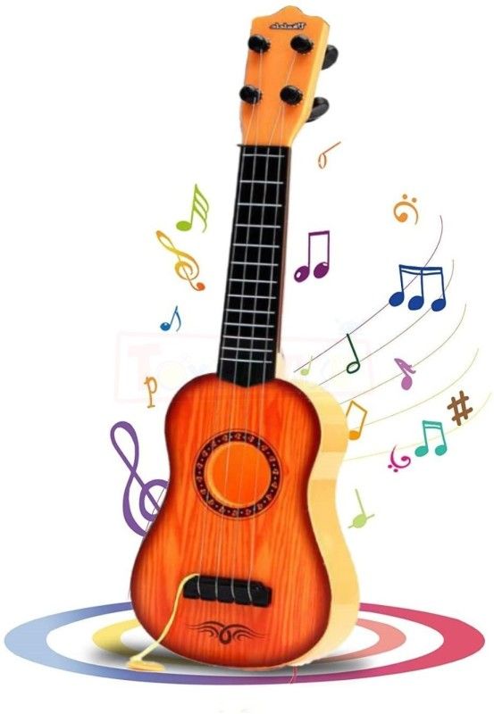 ToyGalaxy High Quality Soprano Ukulele Toy Guitar For Kids (Overall Length - 40 cm)  (Brown)