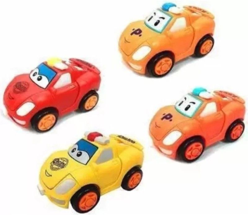 KavyaTanishq Combo unbreakable mini robotics car for kids girls and boys pack of -4  (Multicolor, Pack of: 4)