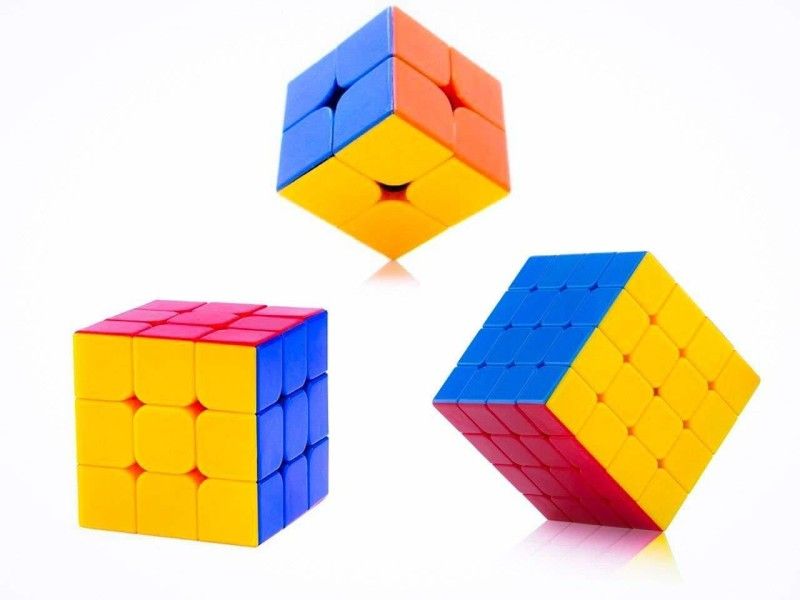 BabyBaba High Speed Stickerless Magic Rubix Cube  (3 Pieces)