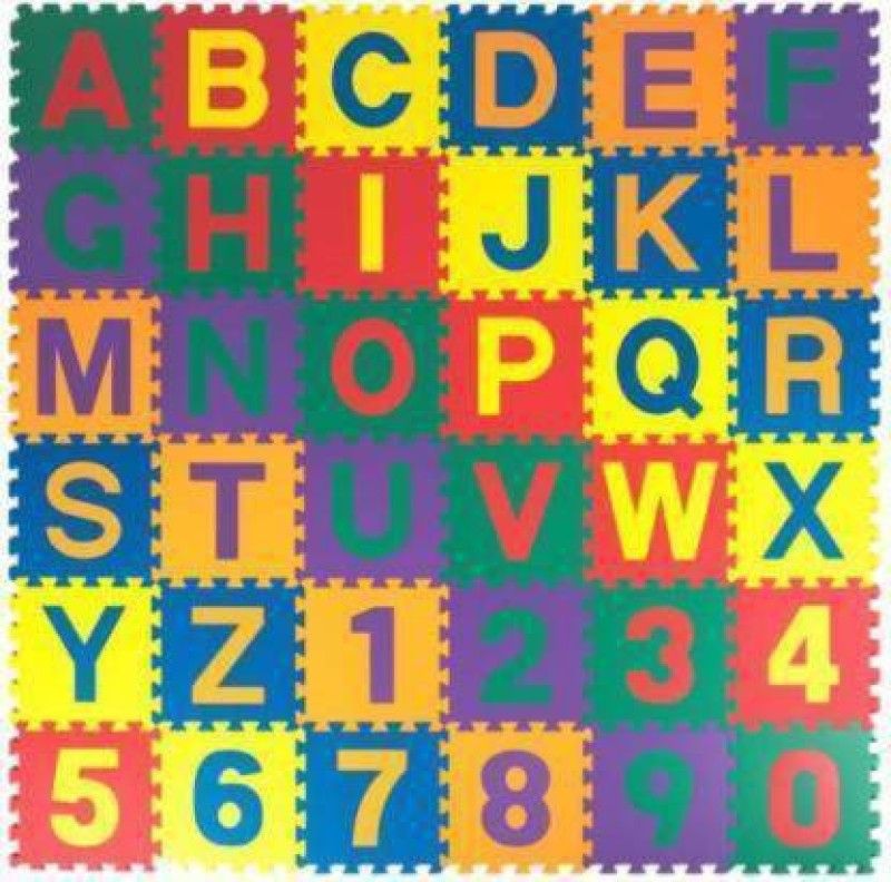 LooknlveSports Learning & Building Blocks Alphabet Puzzle Mat for kids (36 Pieces)  (36 Pieces)
