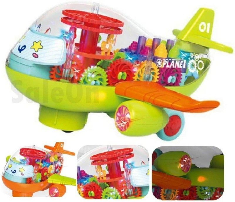 TOY RK SHINE MUSICAL AIR PLAIN TOY  (Multicolor)