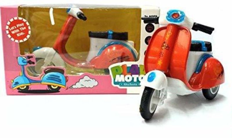 WONDER CREATURES Die Cast Metal Scooter Vehicle Toy With Pull Back Action And Workable Steering Scooter Toy For Kids- Multi color  (Multicolor, Pack of: 1)