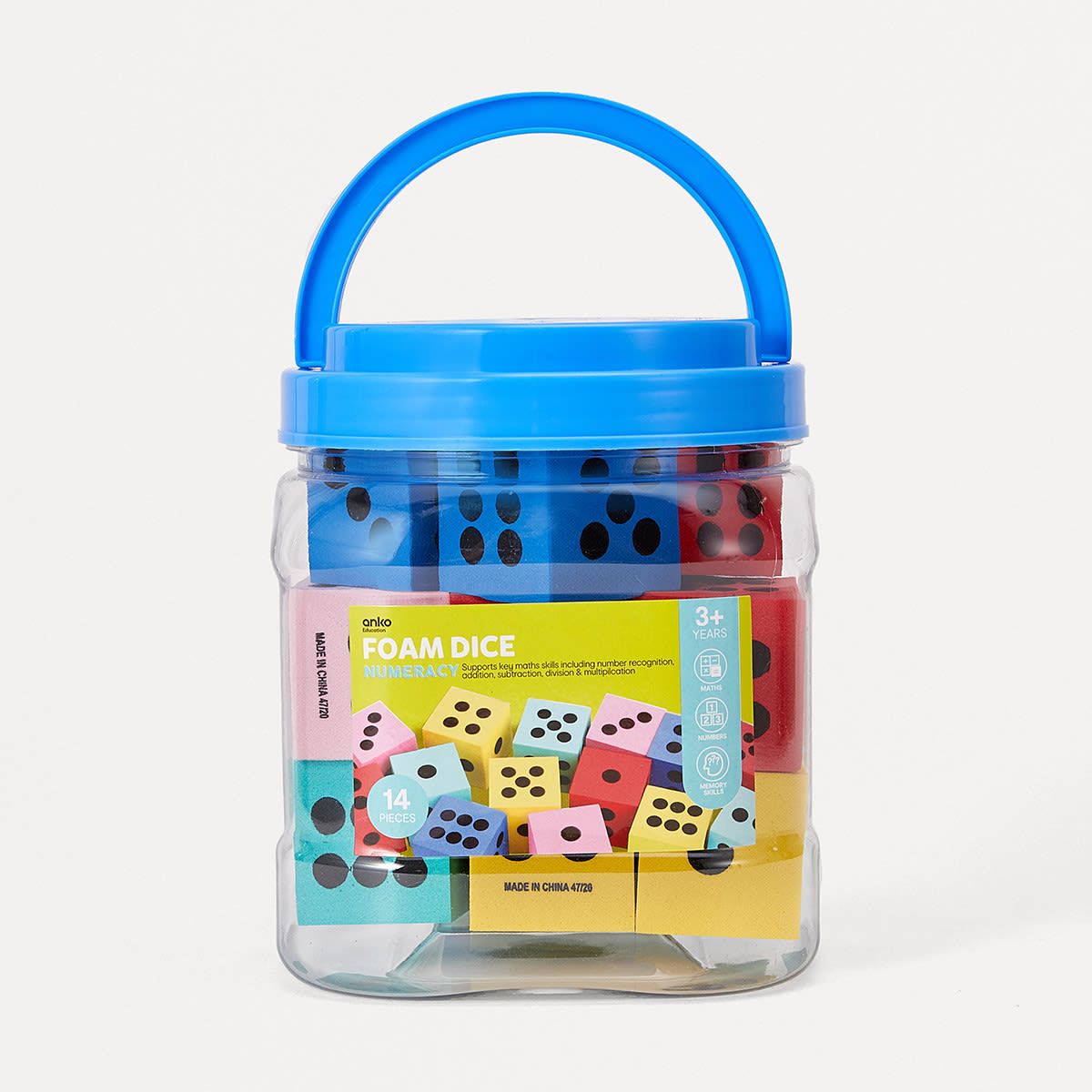 14 Piece Foam Dice Numeracy Set