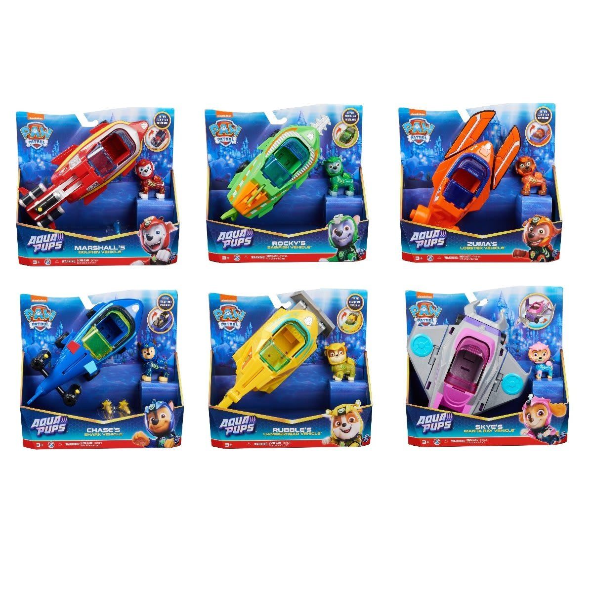 Nickelodeon PAW Patrol Aqua Pups Vehicle - Assorted