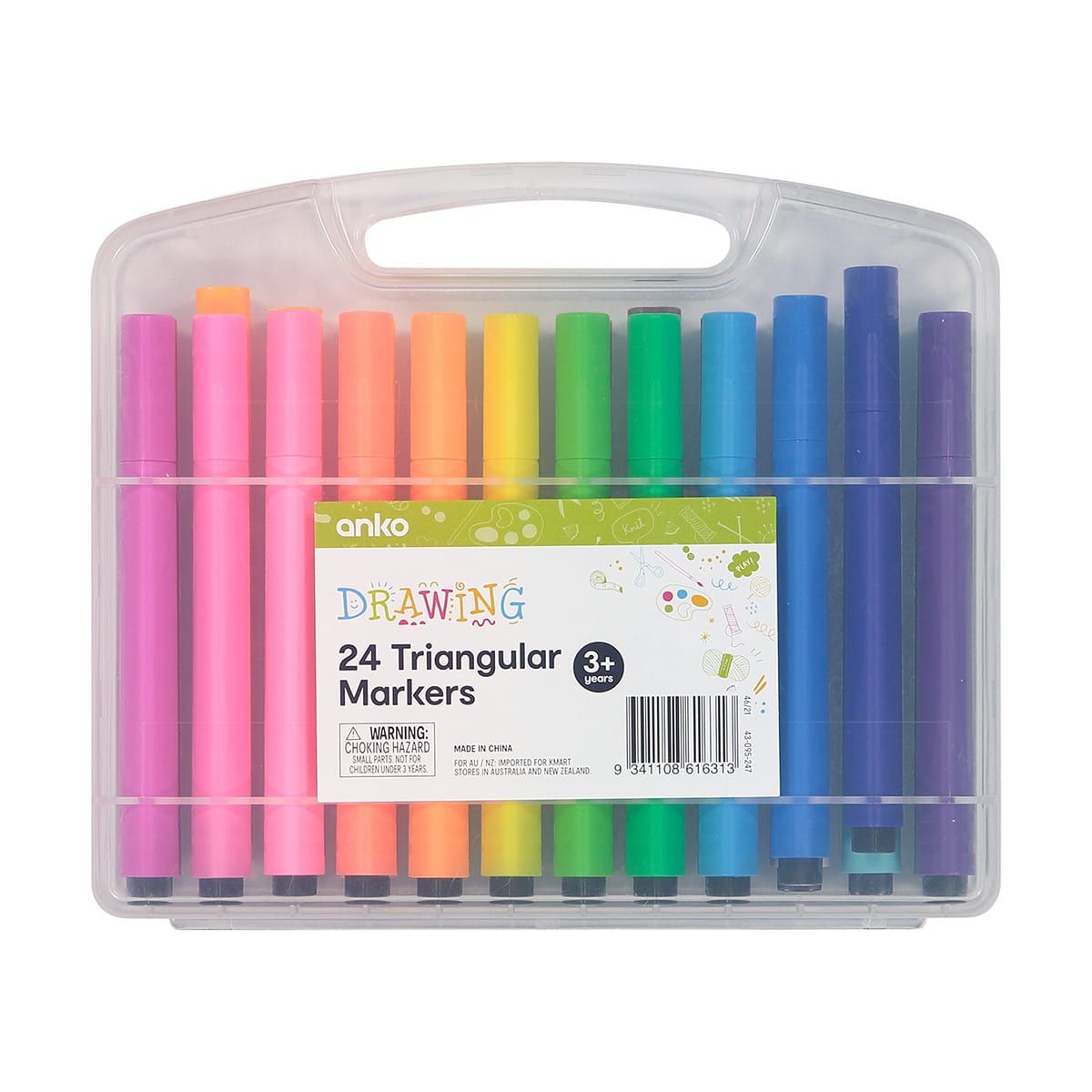 24 Pack Triangular Markers