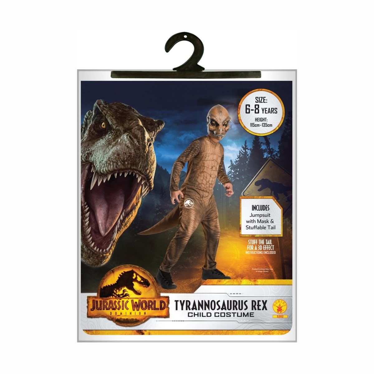 Jurassic World: Dominion Tyrannosaurus Rex Costume - Ages 6-8