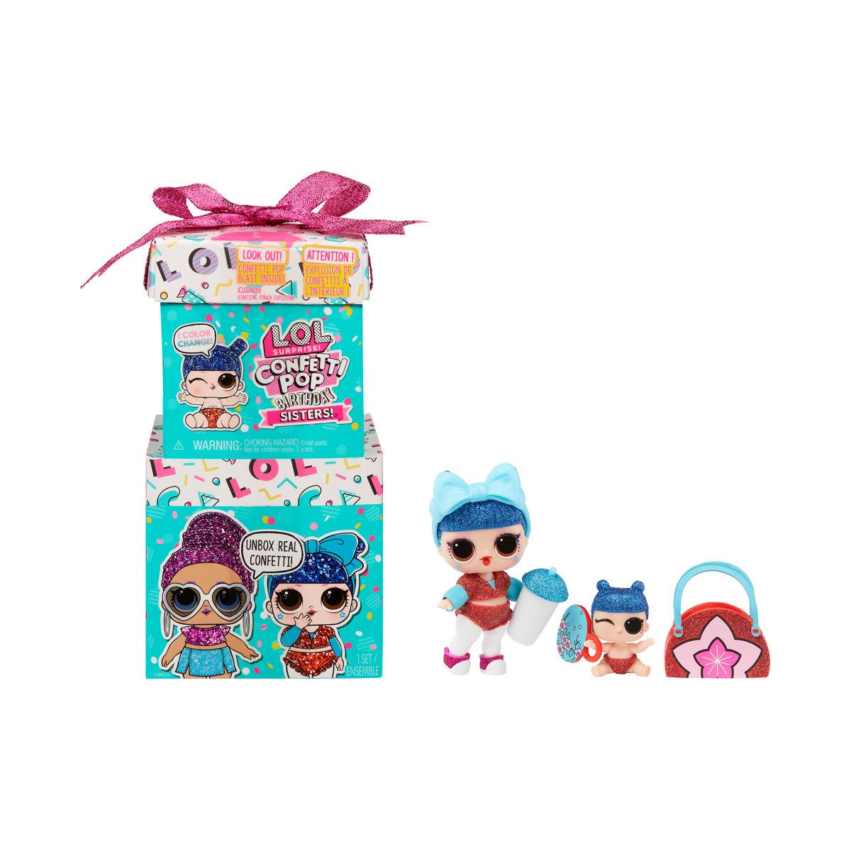 L.O.L. Surprise! Confetti Pop Birthday Sisters Set! - Assorted