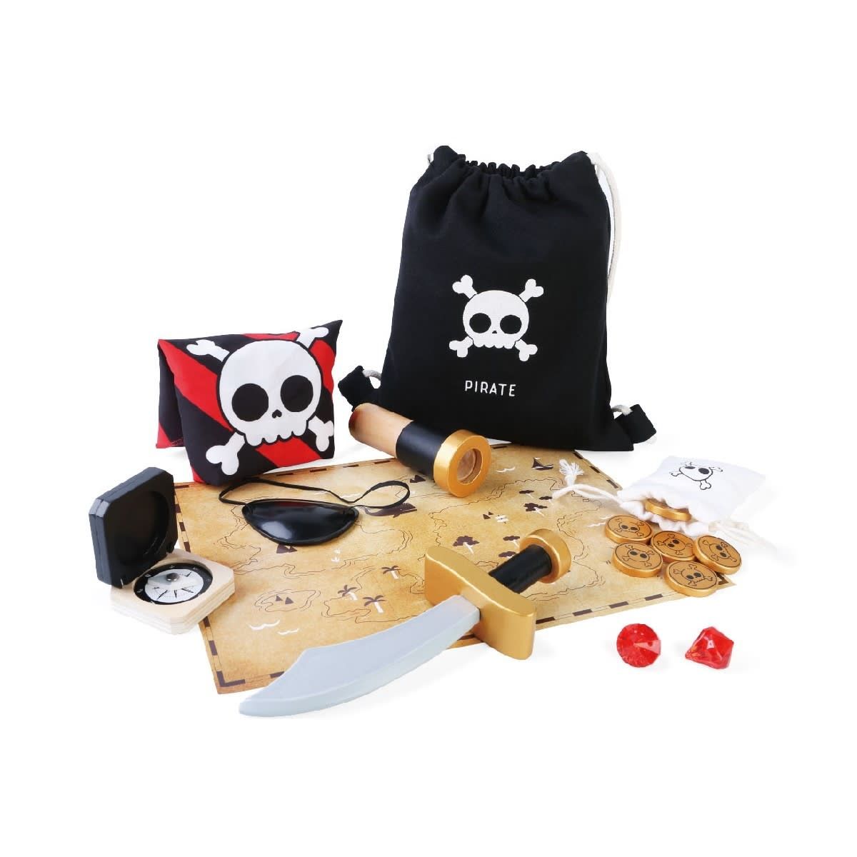 16 Piece Wooden Pirate Set