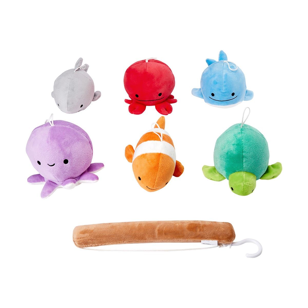7 Piece Plush Fishing Set