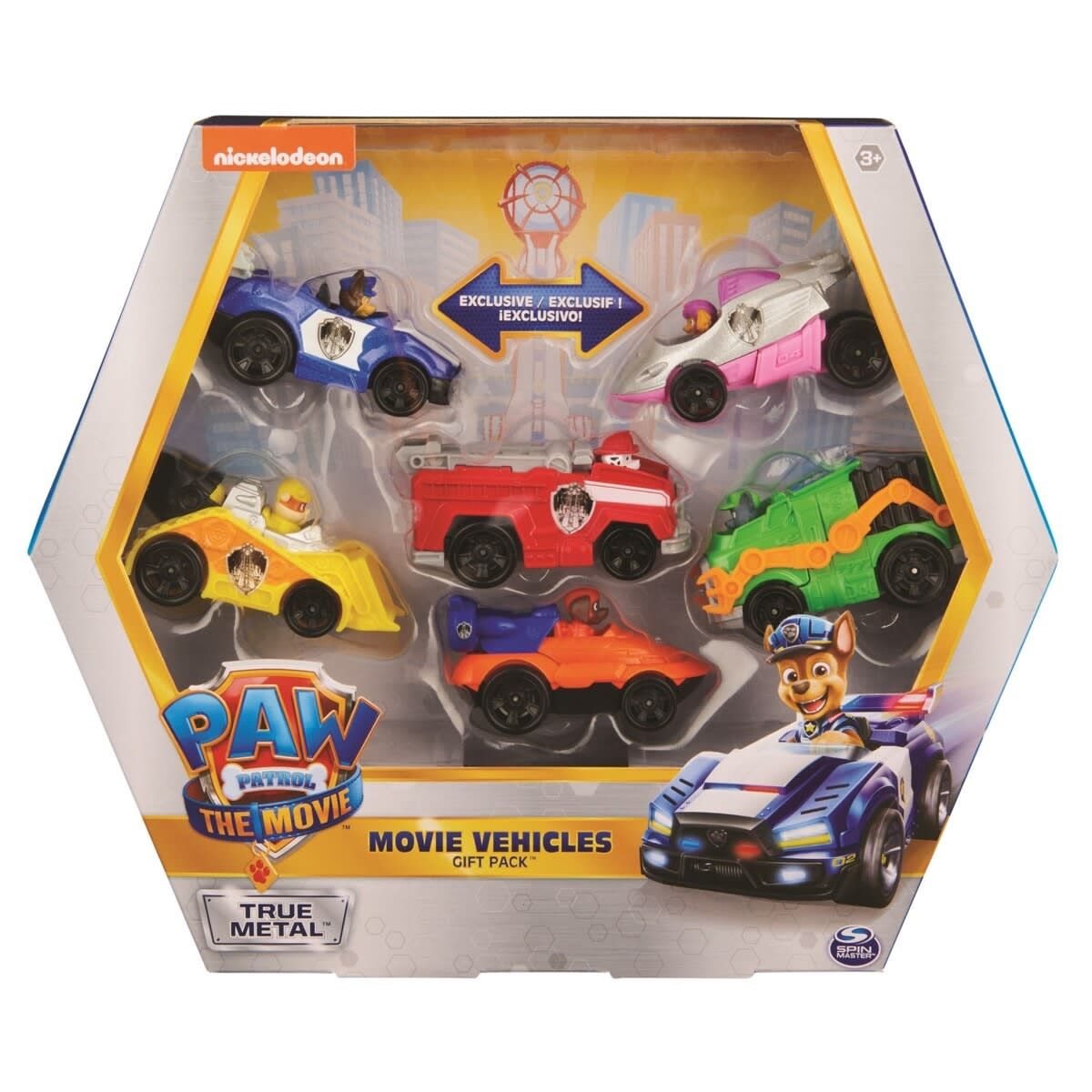 Nickelodeon PAW Patrol The Movie True Metal Vehicles Gift Pack