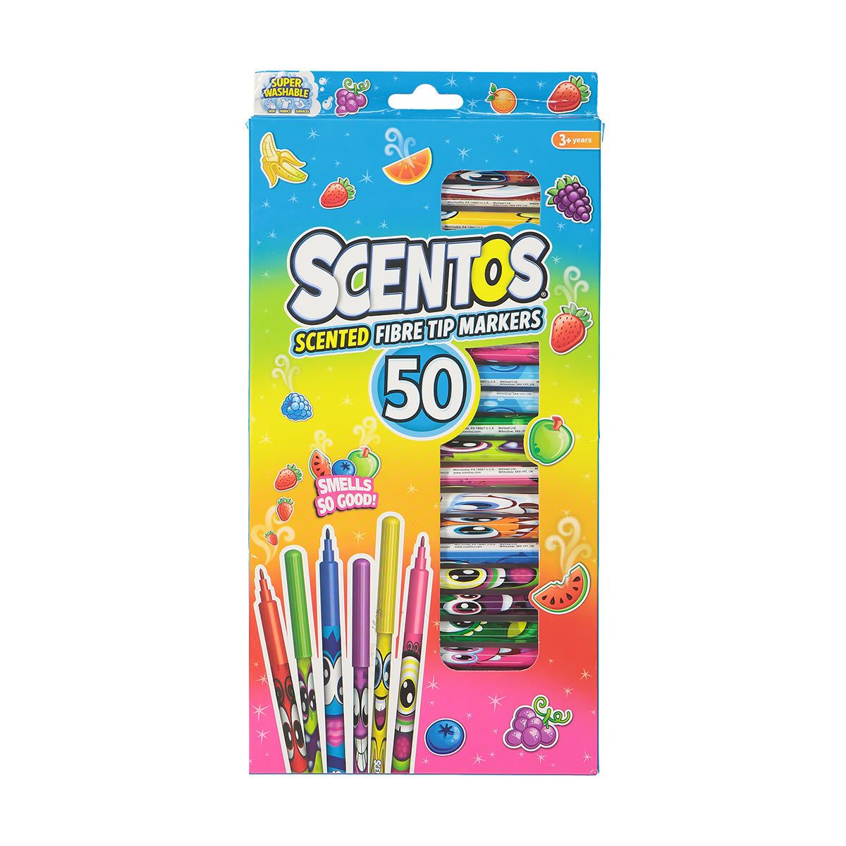 50 Piece Scentos Scented Fibre Tip Markers