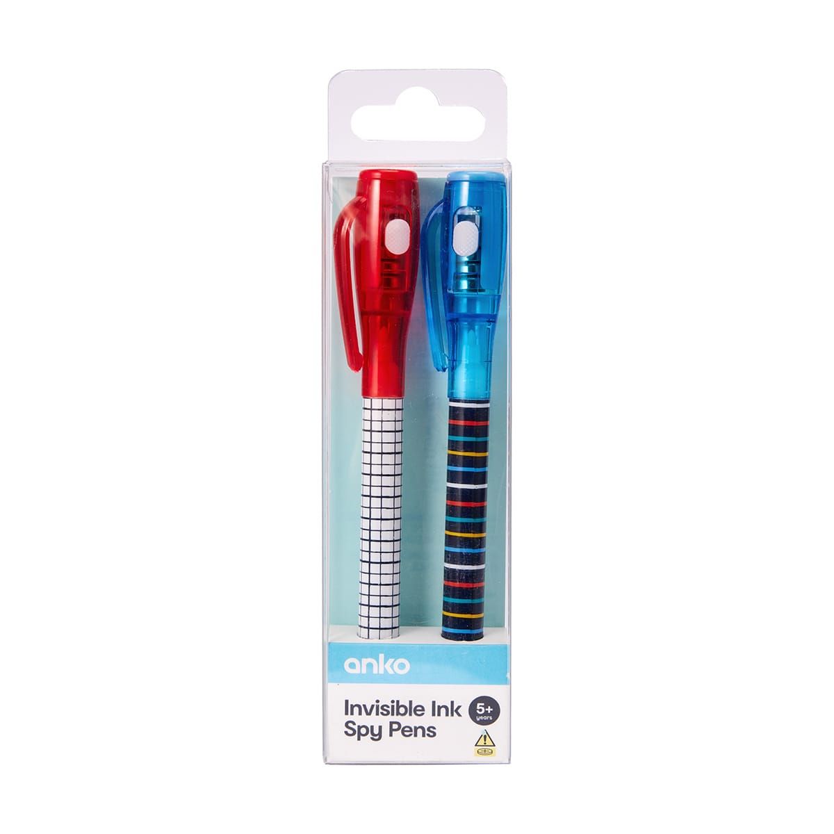 2 Pack Invisible Ink Spy Pens - Boys